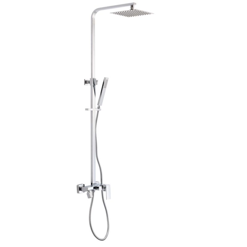 Zestaw prysznicowy z baterią natryskową Invena Perlori chrom/srebrny 1 szt.