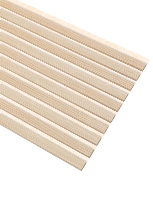 Lamele Kremowe na Filcu Beżowym Ścienne SunWood 275x46cm Panele Dekoracyjne Riva 1 szt.