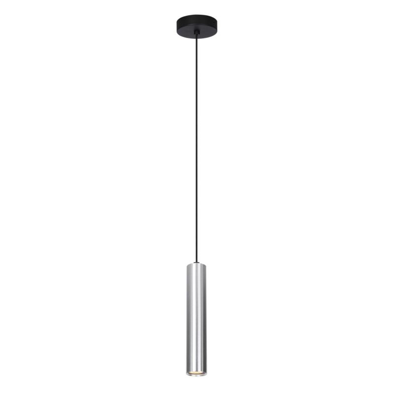 Lampa wisząca Italux Lopus 4033 aluminiowo-czarna nowoczesna 1xGU10 x 1 szt.