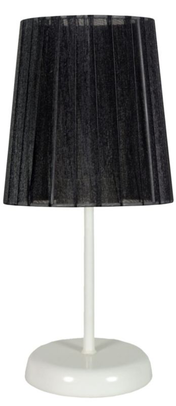Lampa stołowa Candellux Rifasa biało-czarna 1 x E14 x 40W IP20 wym: 32 x 14 x 14 cm tkanina - 1 szt.
