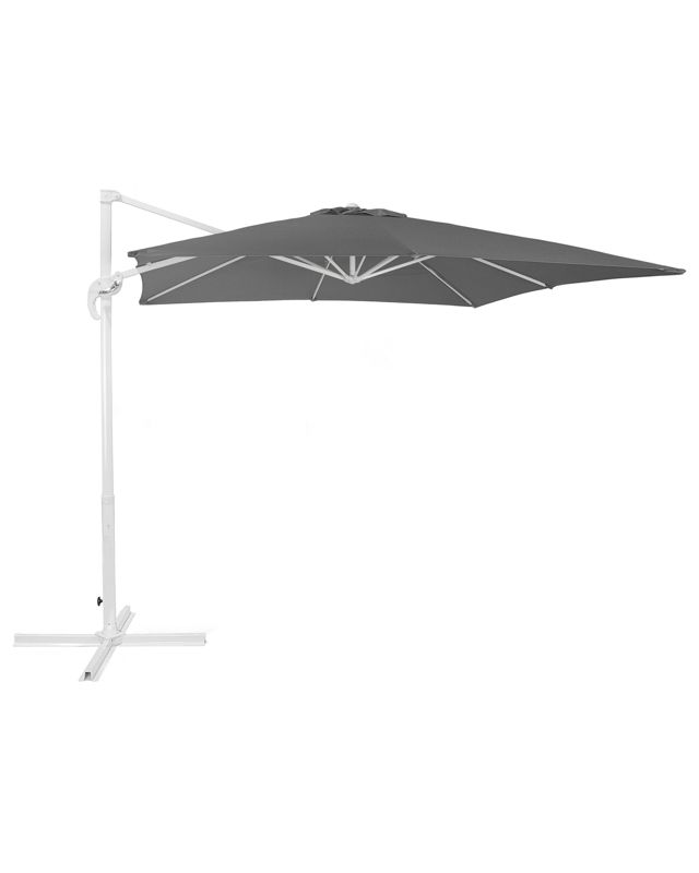 Parasol ogrodowy 250 x 250 cm ciemnoszary Monza 1 szt.