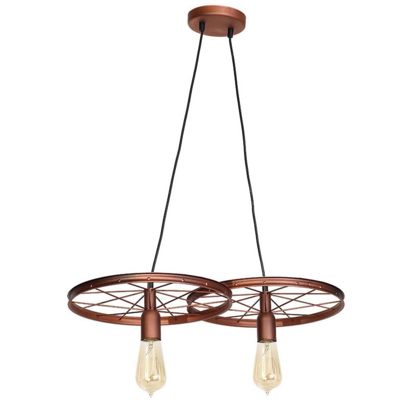 Lampa wisząca Aldex Mini brązowa wym: 74 x 65 x 35 cm 2xE27 x 60W 1 szt.