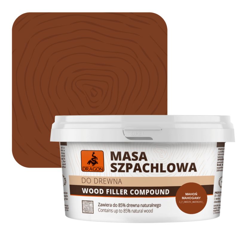 Masa szpachlowa do drewna Dragon mahoń 250 g
