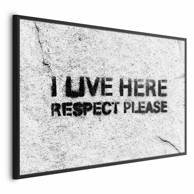 Plakat Artgeist Respect 60x40 cm z ramą czarną 1 szt