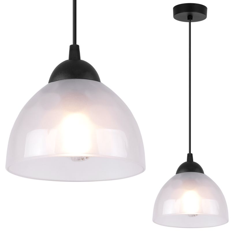 Lampa sufitowa wisząca Light Home LH Venice 1x E27 60W klosz mleczny 1szt.