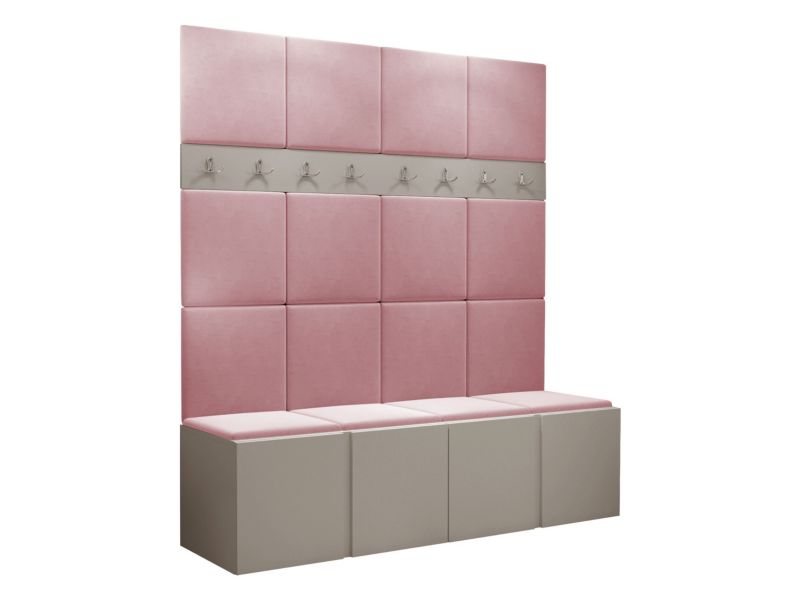 Garderoba MIRJAN 24 Orion V kaszmir + różowy 1 kpl.