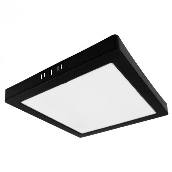 Spot oprawa sufitowa Ecolight Downlight czarny-klosz mleczny LED 24W 4000K 2640lm IP20 wym: 3,1 x 29 x 29,5 cm - 1 szt.