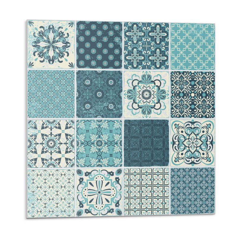 Kafelki samoprzylepne Wallfluent 30x30 cm Geometria w mozaikowych wzorach 9 szt.