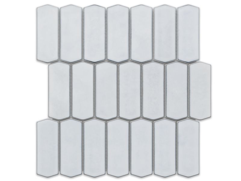 Mozaika ceramiczna Ilcom Heksagon Long Silk Light Grey Połysk 29.7 x 28.8cm 1szt.