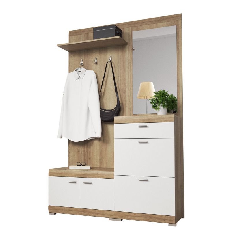 Garderoba MIRJAN 24 Stella dąb riviera/biały 1 szt.