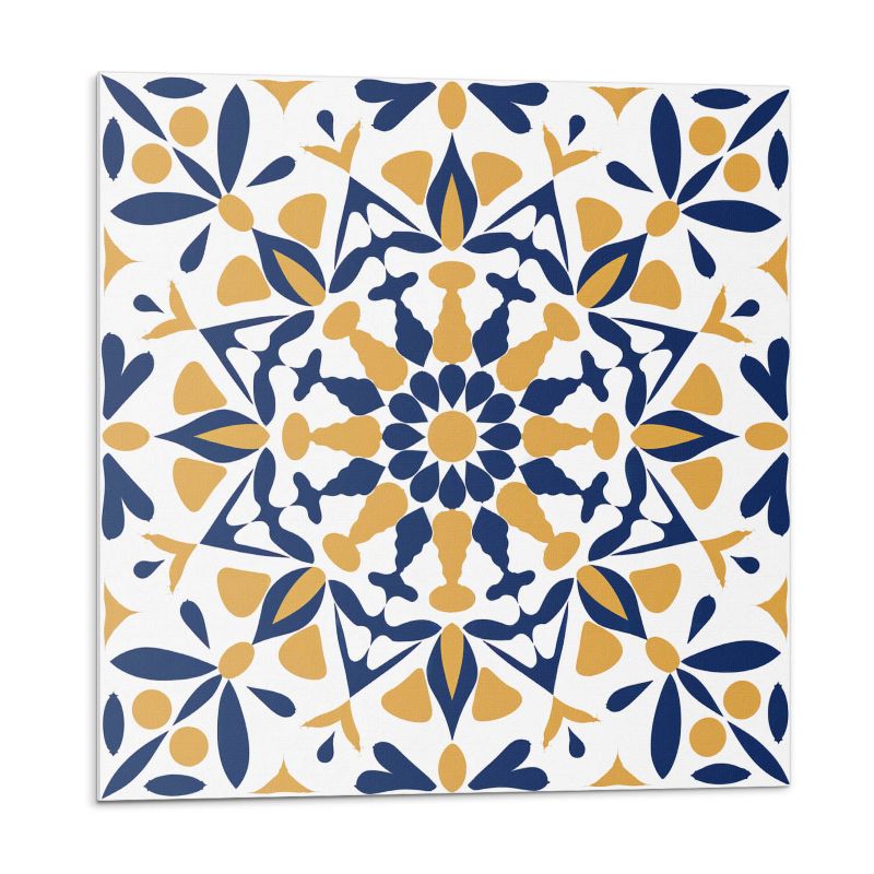 Kafelki samoprzylepne Wallfluent 50x50 cm Symetryczne kwiatowe ornamenty 4 szt.