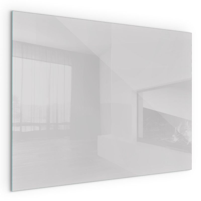 Szklana Podkładka Pod Kominek Prostokąt Wallfluent 80x60 cm Stonowany szary 1 szt.