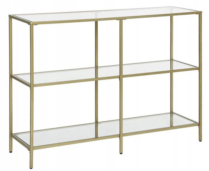 Konsola Matkam stolik szklany VAS złoty 1 szt.