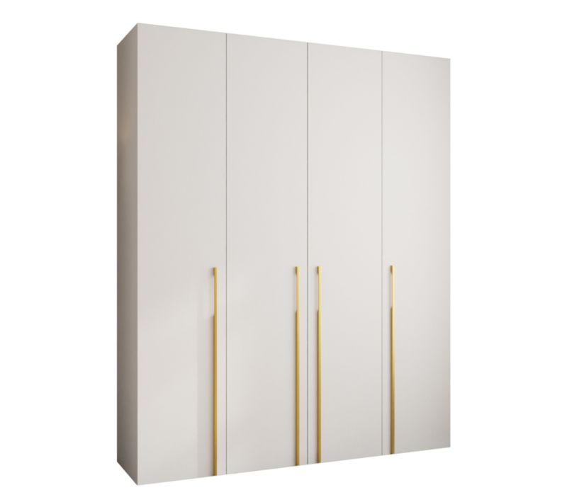 Szafa uchylna Garderoba COMO 3 200 (biały/złoty)