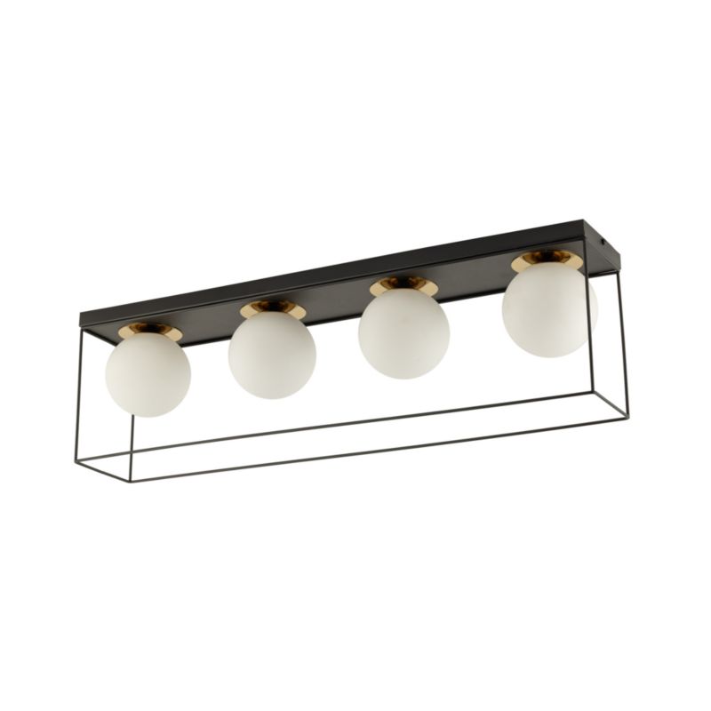 Lampa sufitowa wisząca Sigma Lighting Aroma 6296 czarno-biała dekoracyjna 4xG9 x 1 szt.