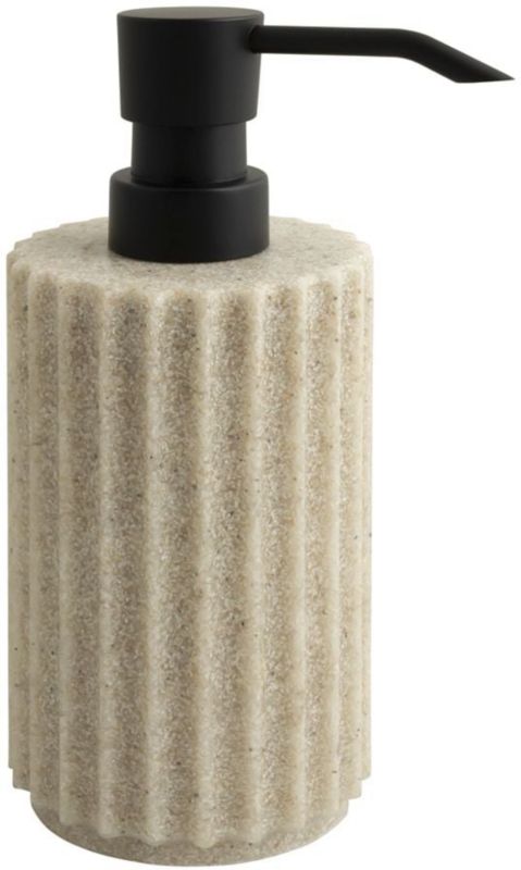 Dozownik do mydła AWD Interior Sorra czarny-beżowy 300 ml polyresin stawiany 1 szt.