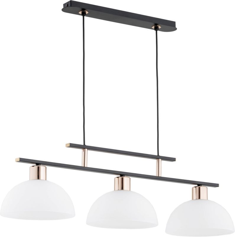 Lampa wisząca Alfa Etiuda 3-punktowa E27 czarna