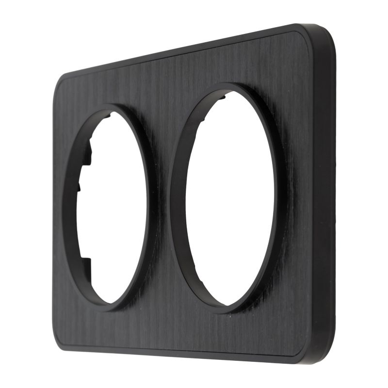 Ramka podwójna dekoracyjna Jacobsen Espen czarne drewno