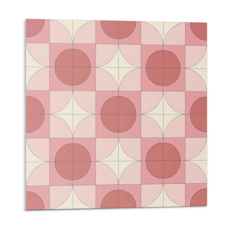 Kafelki samoprzylepne Wallfluent 20x20 cm Kwiaty w okręgach 20 szt.