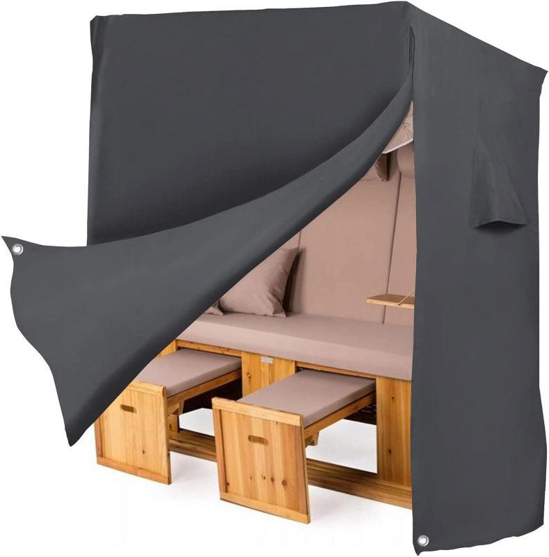 Pokrowiec na Kosz Plażowy Ferocity 175 cm czarny 1 szt.