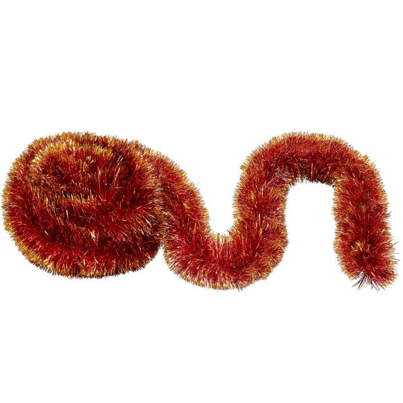 Łańcuch na choinkę Springos 6 m czerwono-złoty średnica 10 cm 1 szt.