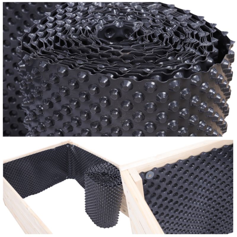 Folia kubełkowa do grządek z nadstawek MODO24 ochrona desek 39 cm 3,9 m 1 szt.