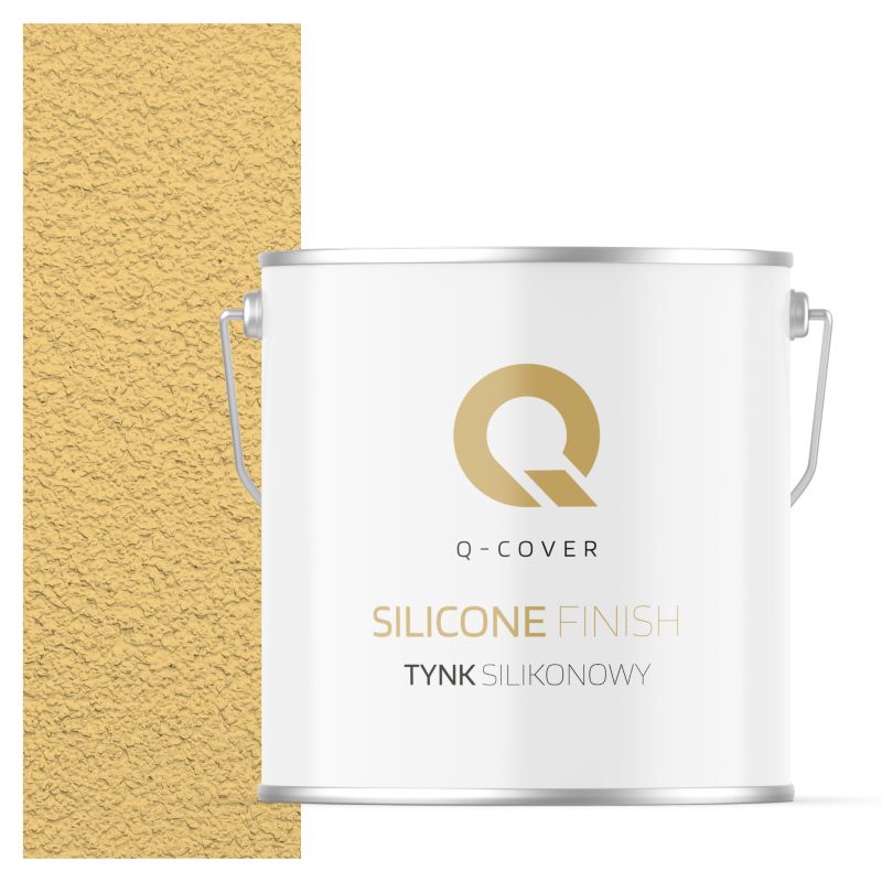 Tynk Silikonowy Elewacyjny Baranek 3.0mm Q-Cover Żółty F645 7KG
