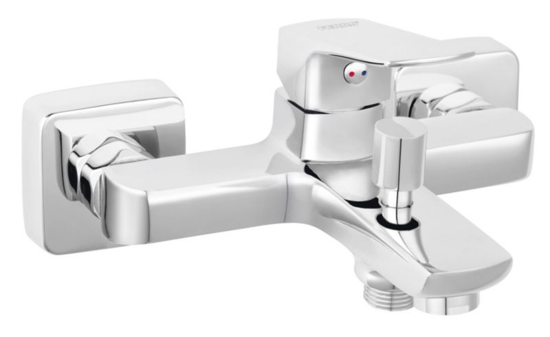 Bateria wannowo-prysznicowa Ferro Vitto VerdeLine chrom ścienna jednouchwytowa 1 szt.