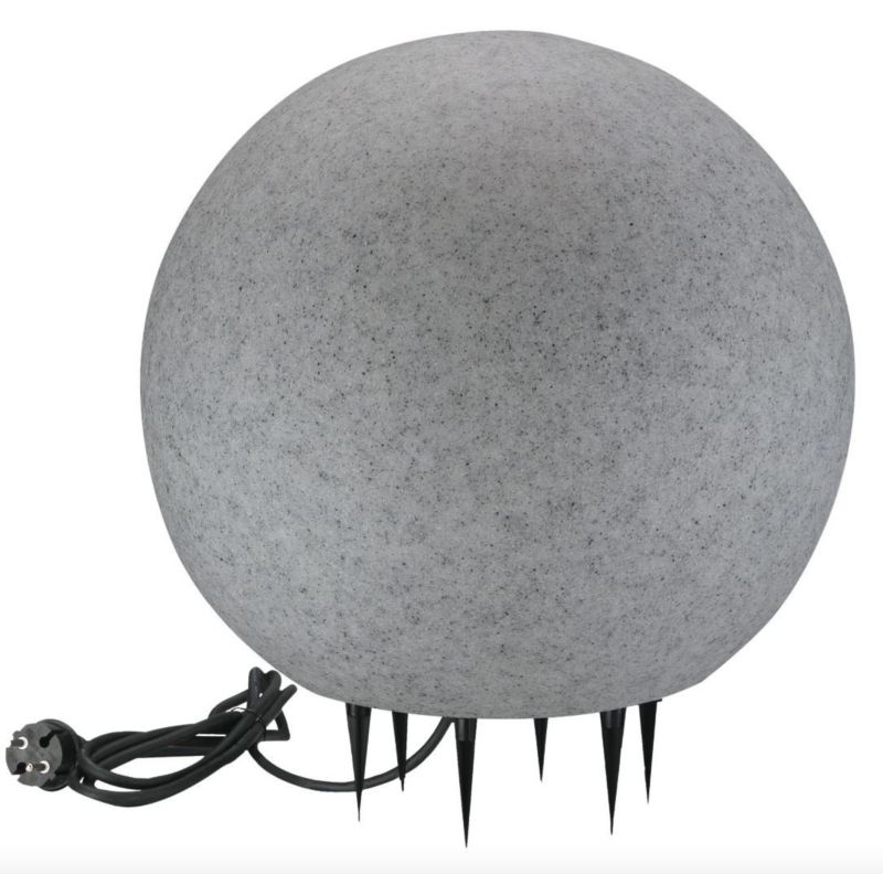 Kula ogrodowa Polux Argento szara 1 x E27 x 25W IP65 wym: 48 x 50 x 50 cm - 1 szt.