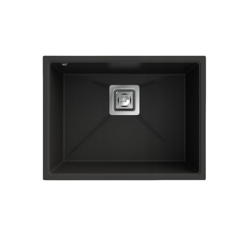 Zlewozmywak Granitowy Podblatowy Jednokomotowy Granitan Zlew Napo 55 Zlew Syfon Zestaw Do Kuchni 1 kpl.