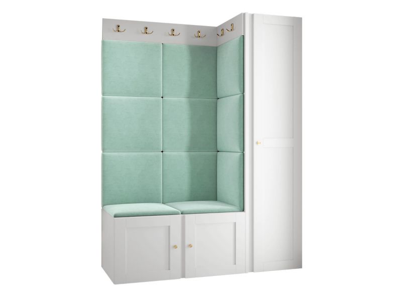 Zestaw MIRJAN 24 Orion Ramiro IX biały + miętowy 1 kpl.