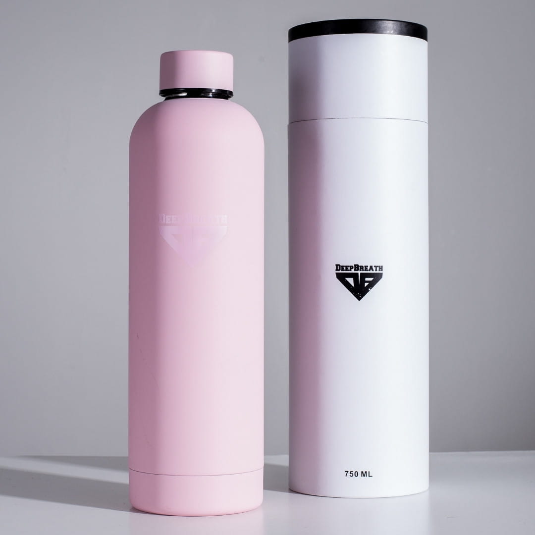 Butelka ze stali nierdzewnej - Pink - Deep Breath