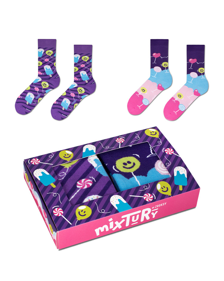 Skarpetki męskie długie | Słodkości BOX | mixTURY | ZOOKSY