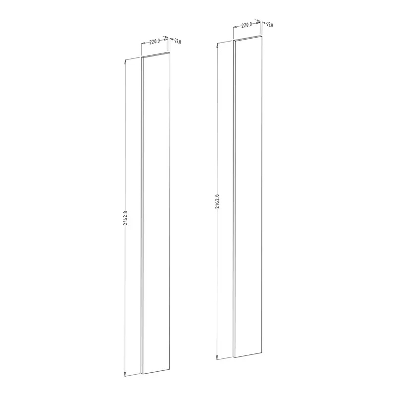 Listwy boczne do szaf SIERRA