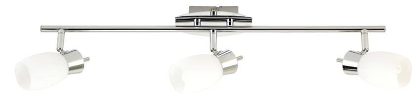 Chromowana lampa sufitowa 3-punktowa do salonu MANGO 3xG9 56 cm