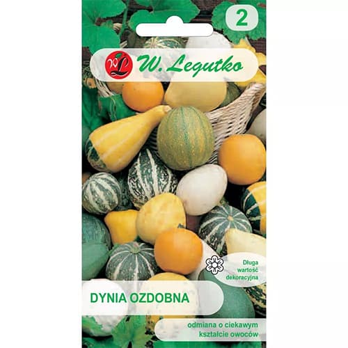 1 szt, Dynia ozdobna, mix kolorow - Nasiona: Ilość w opakowaniu: 3 g