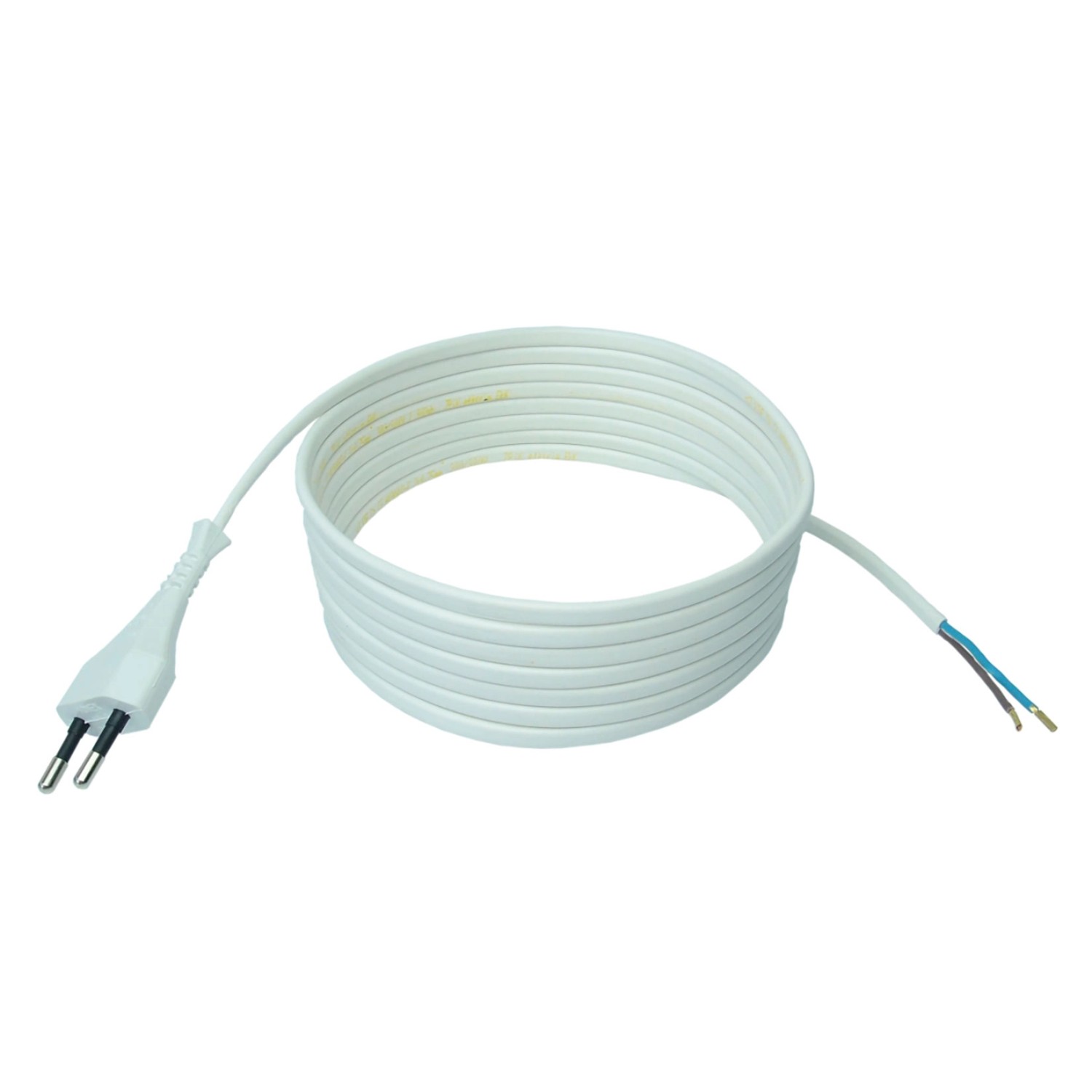 Jonex Przewód z wtyczką 2x0,75 / 2 m biały