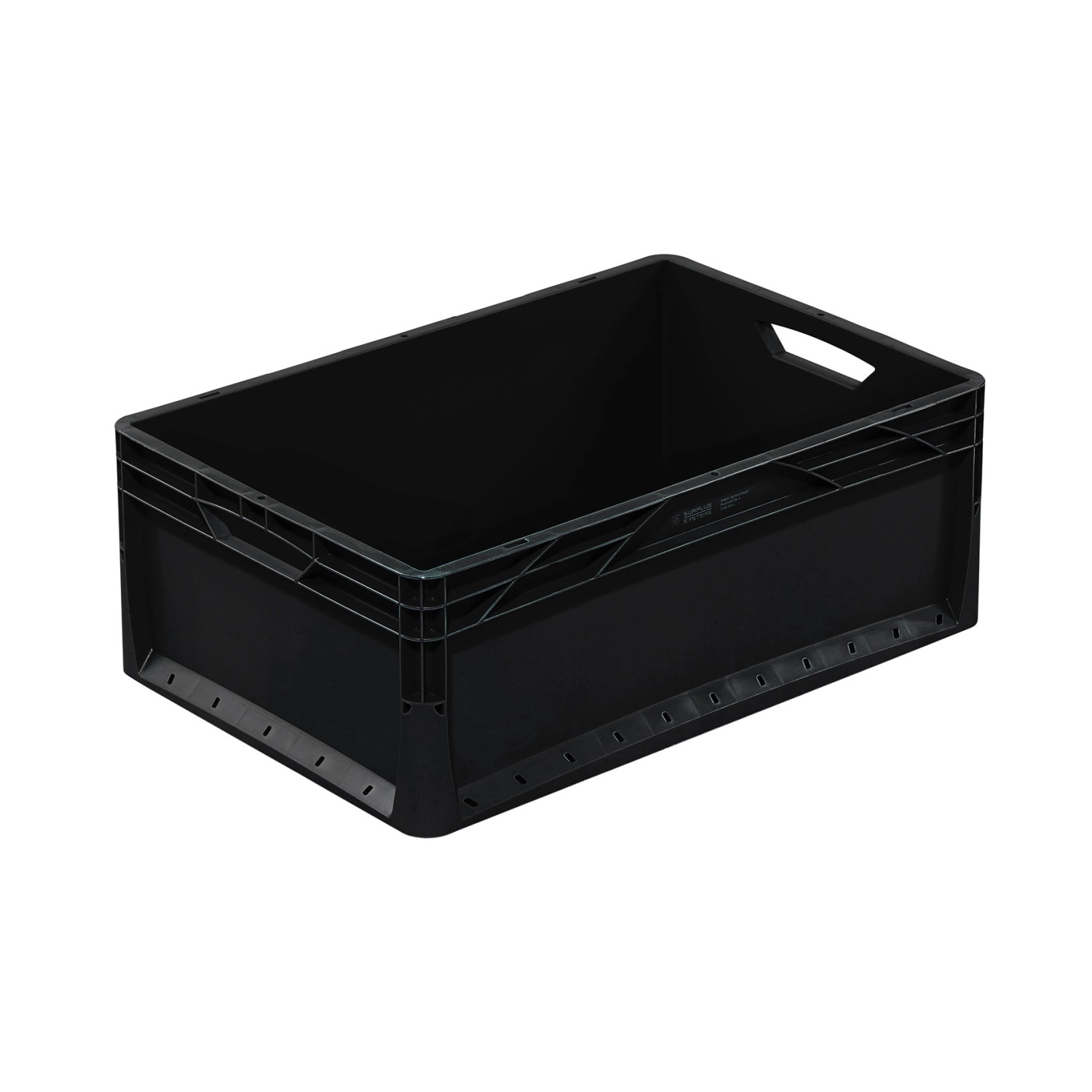 Pojemnik Eurobox 42L czarny 100% recykling