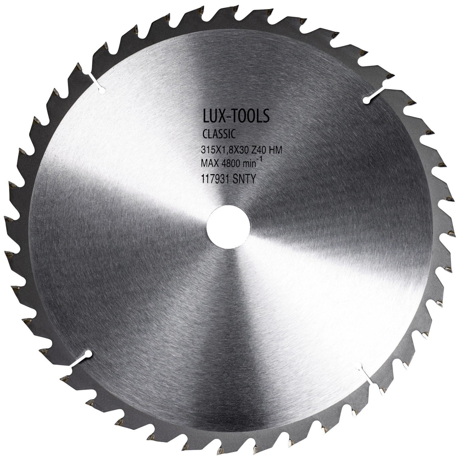 LUX Tarcza zębata śr. 315 mm x 30 mm 40 zębów