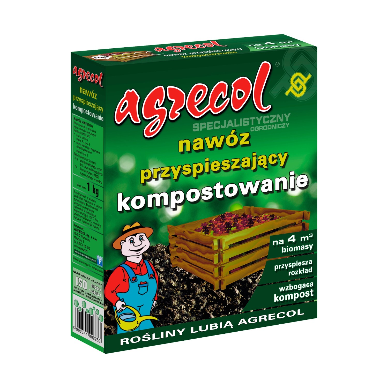 Agrecol Nawóz przyspieszający kompostowanie 1 kg.