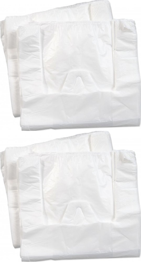 2x Reklamówki HDPE Bagstar, 30x55cm, 200 sztuk, biały