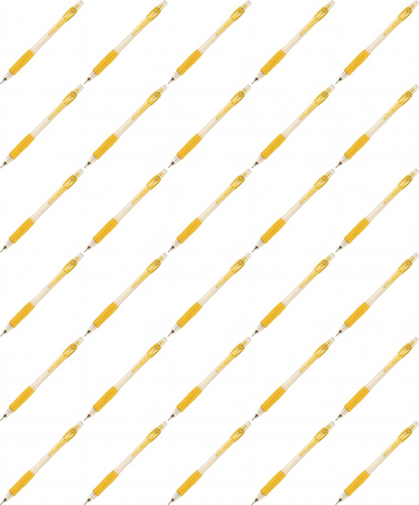 40x Ołówek automatyczny Rystor Boy-Pencil, 0.5mm, z gumką, żółty