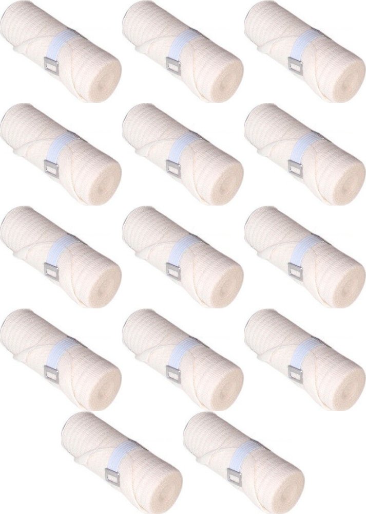 14x Opaska elastyczna z zapinką, 10cmx4m