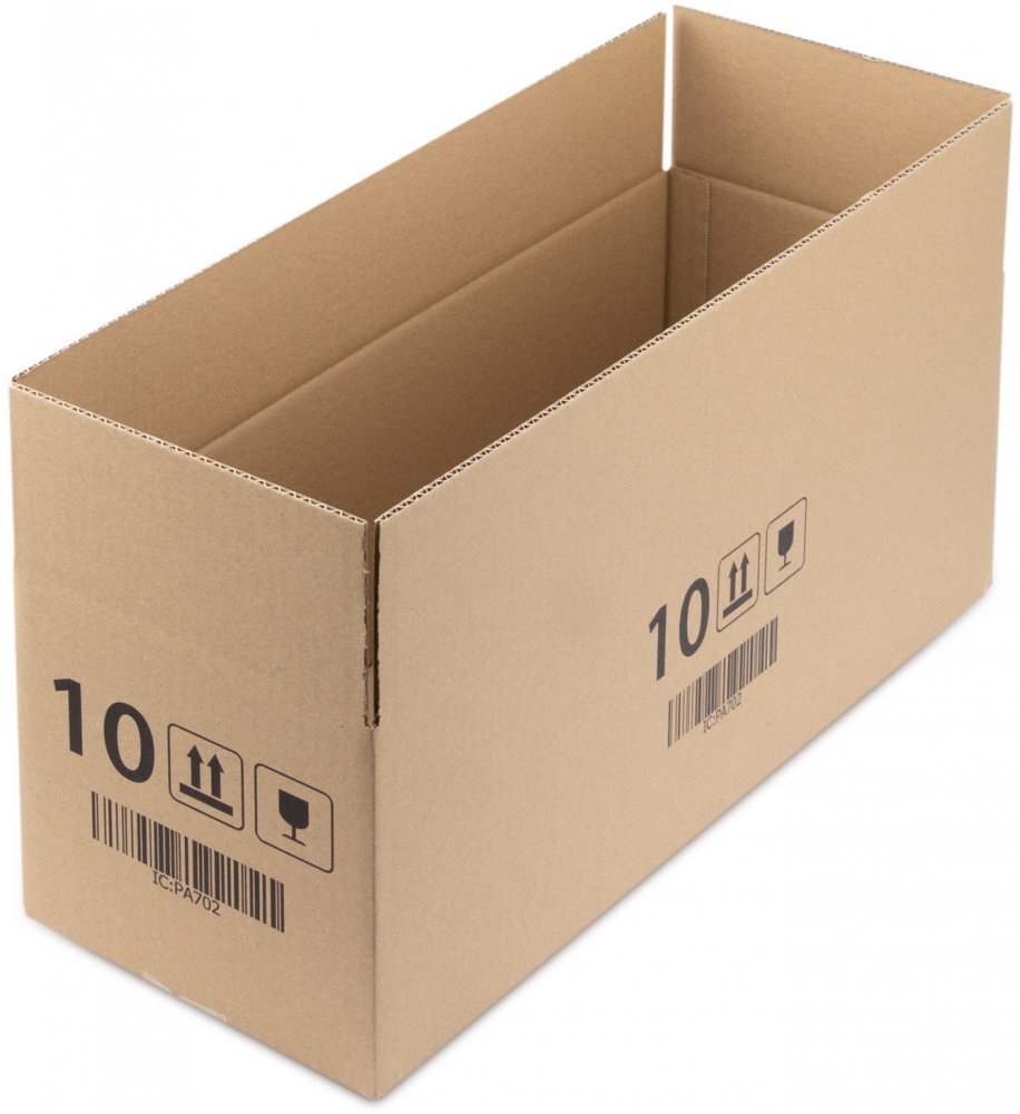 10x karton klapowy Ofix Economy, 600x200x200 mm, brązowy