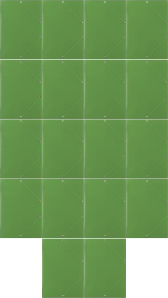 18x Teczka kartonowa z narożną gumką Donau, A4, 3-skrzydłowa, 400g/m2, zielony