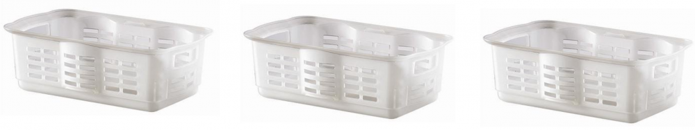 3x Koszyk do przechowywania Curver Alfa 1, transparentny