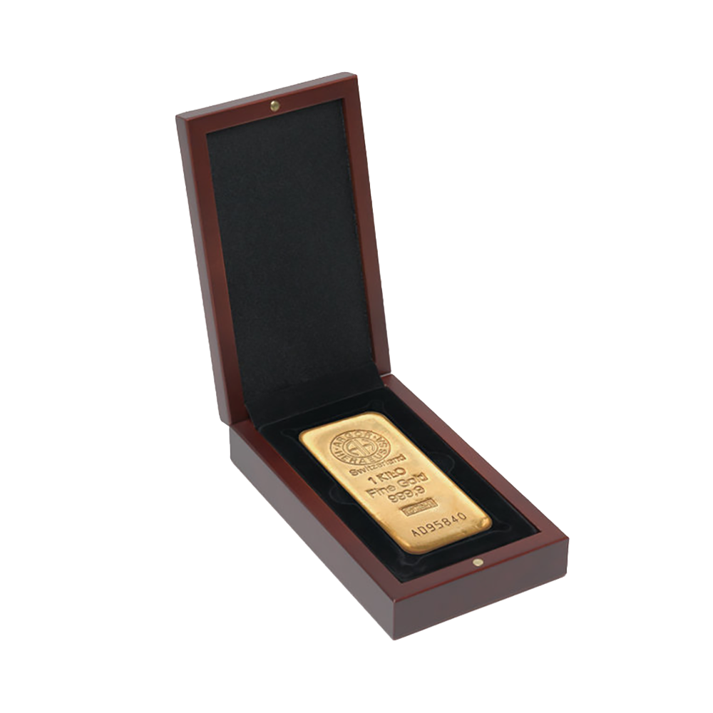 Etui drewniane Volterra na sztabkę 500 g lub 1000 g - wysyłka 24 h! - Mennica Skarbowa