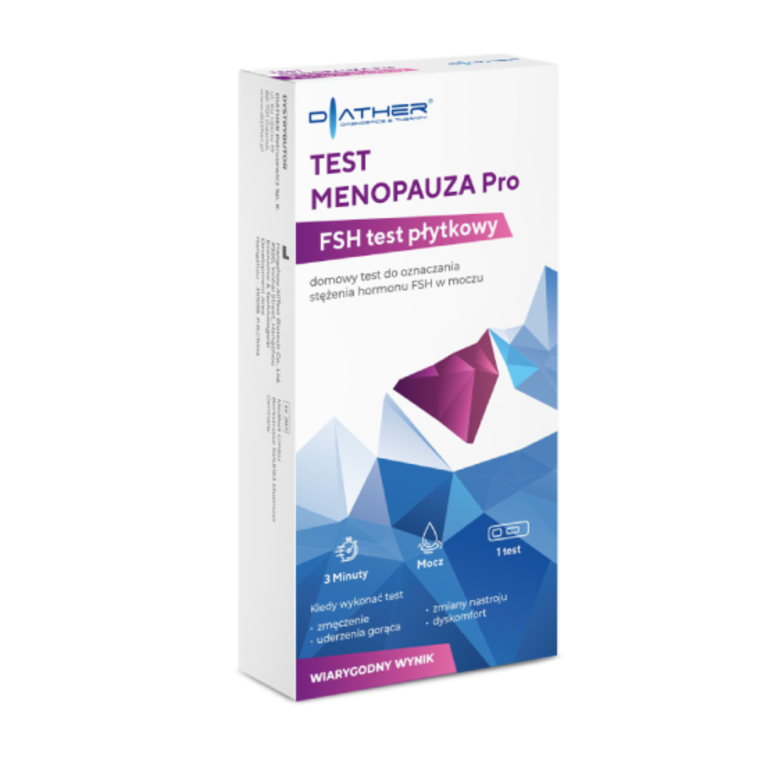 Diather test menopauza pro, 1 sztuka (data ważności: 30.04.2026)