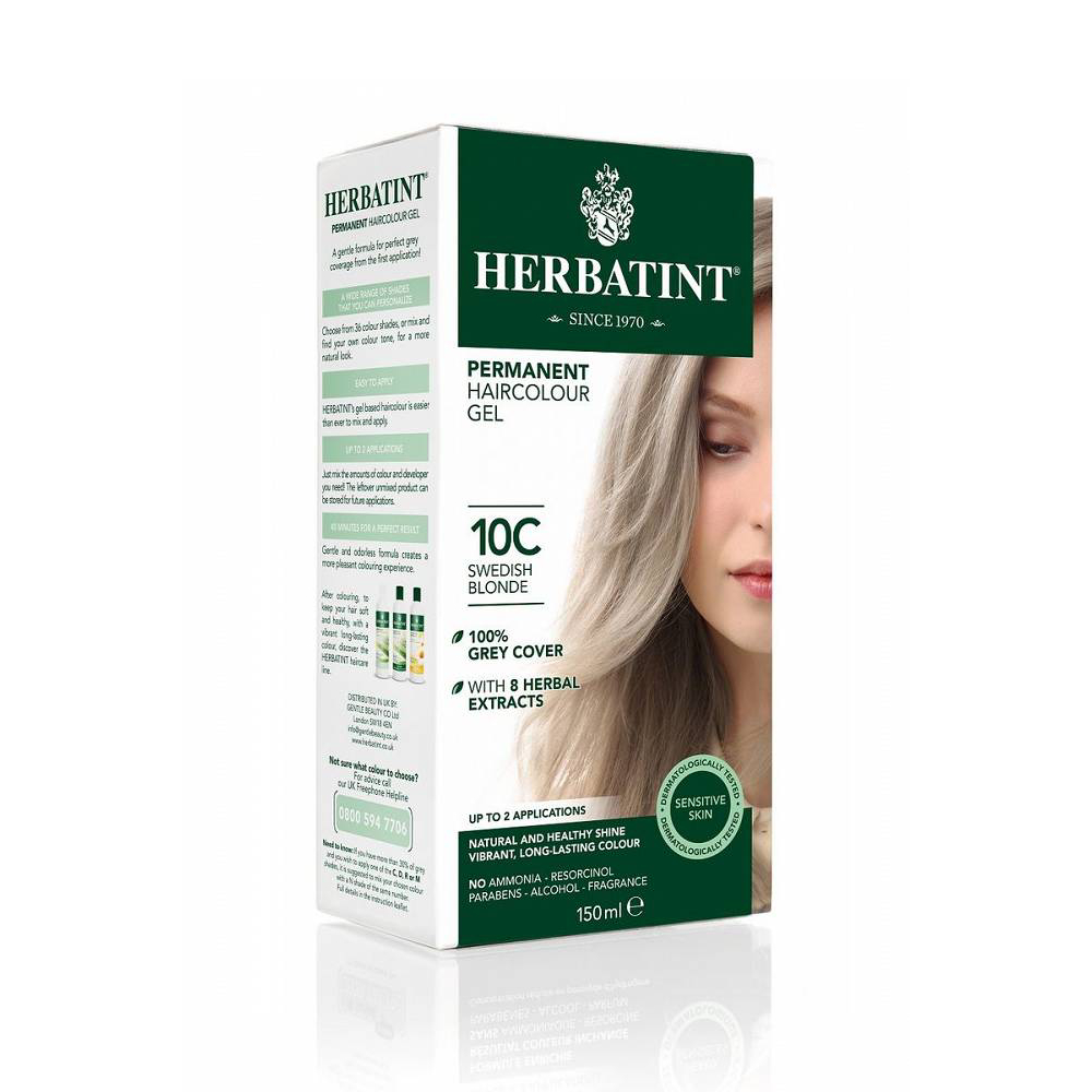 Herbatint - farba do włosów 10c, szwedzki blond, 150 ml