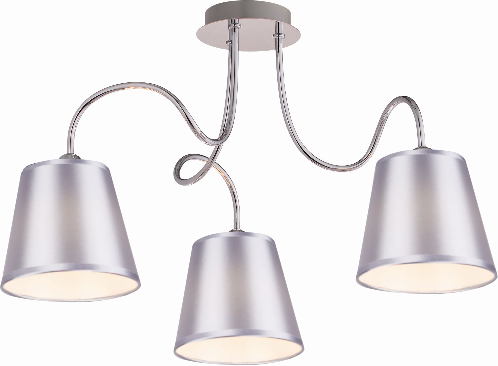 Candellux Luk lampa podsufitowa 3x40W chrom/szary 33-70746